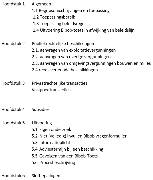 Beleidsregels Wet Bibob Gemeente Maassluis | Lokale Wet- En Regelgeving