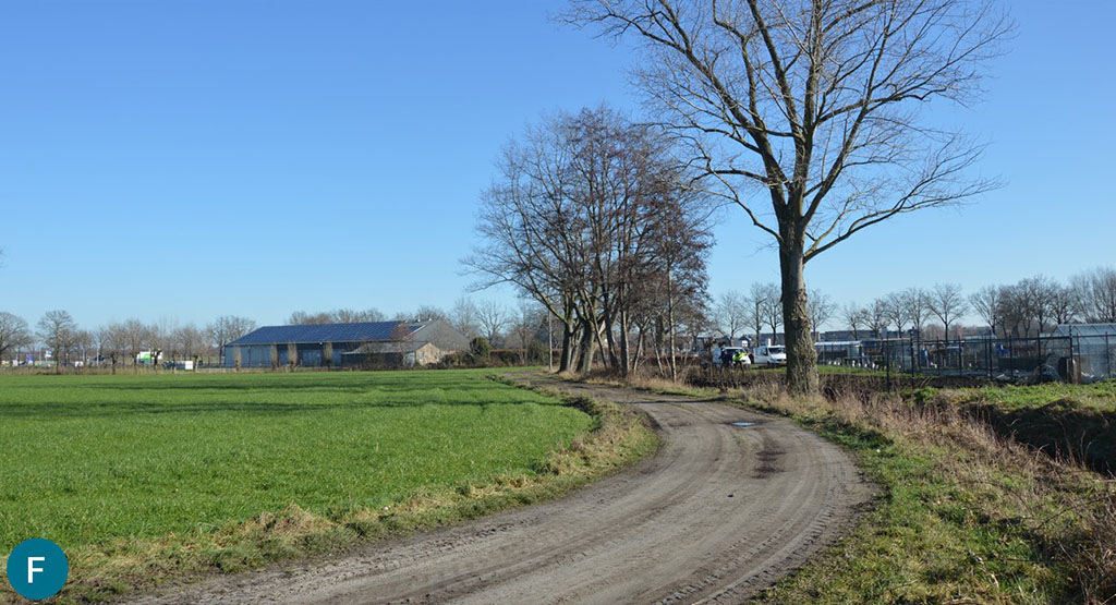 Deelse Kampen, met rechts het volkstuinencomplex