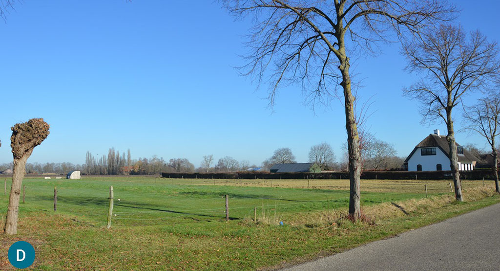 Zicht op het plangebied vanaf Deel