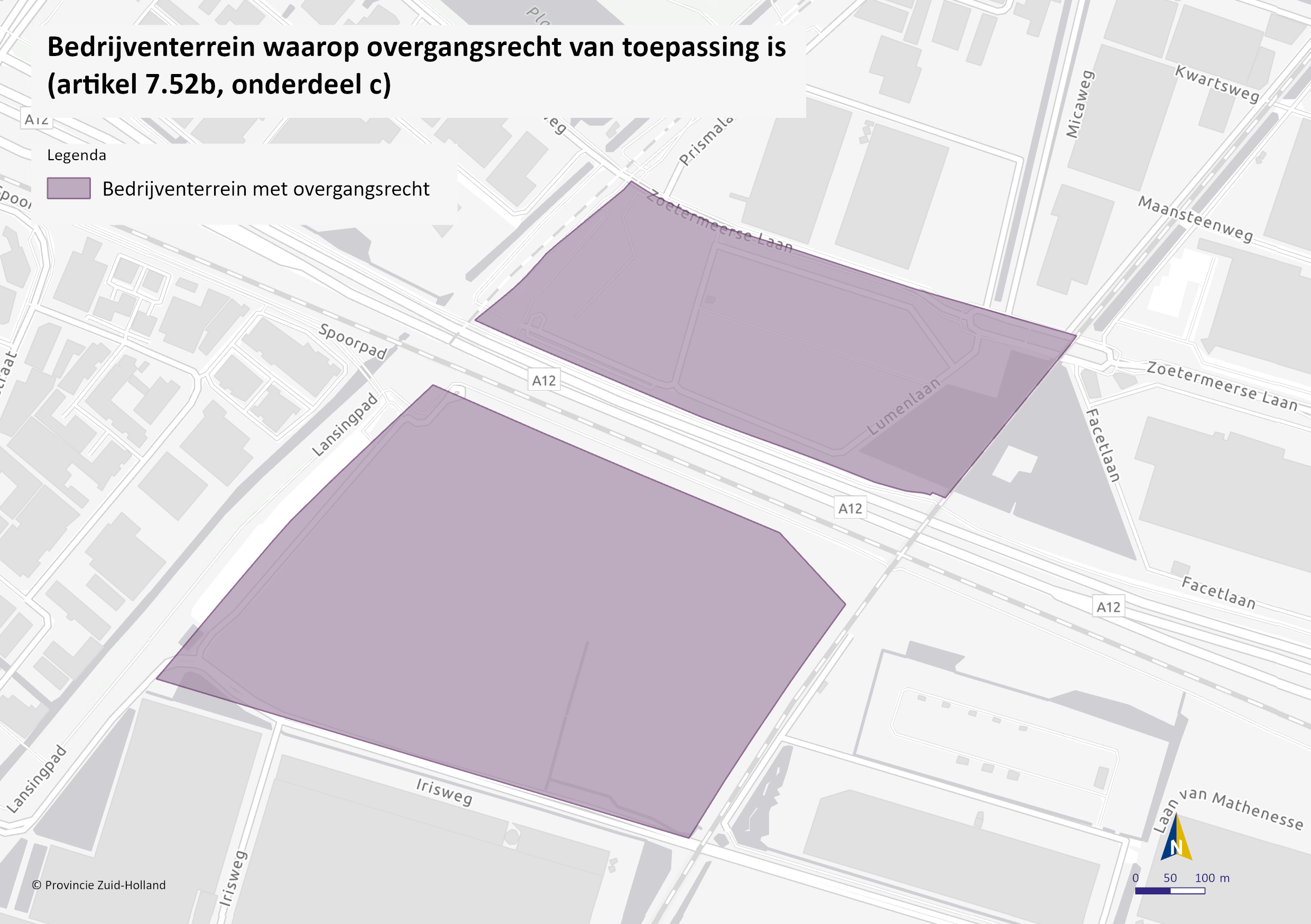 Bedrijventerrein waarop overgangsrecht van toepassing is (artikel 7.52b, onderdeel c) Bleizo-West