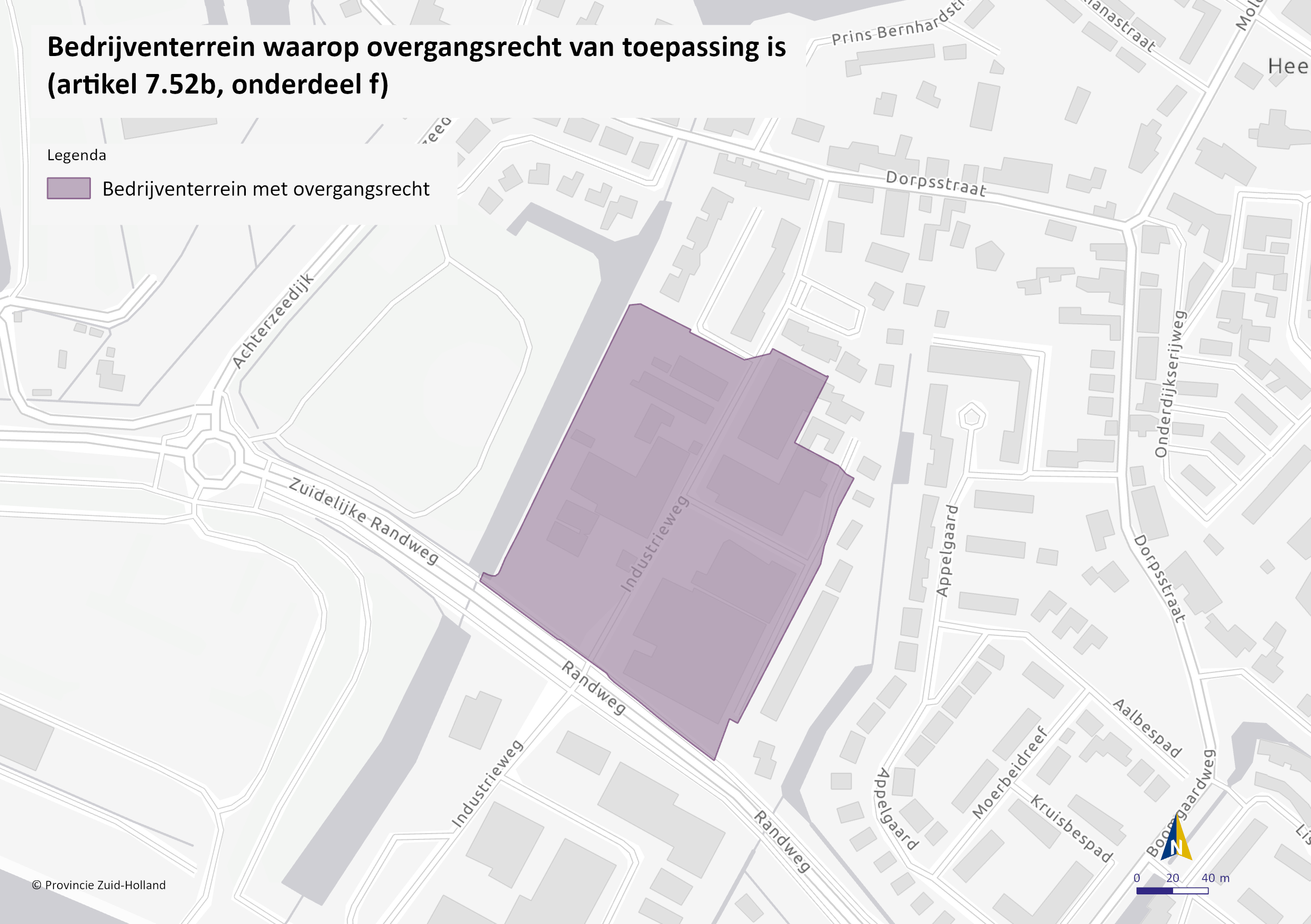 Bedrijventerrein waar overgangsrecht van toepassing is (artikel 7.52b, onderdeel f) De Gors