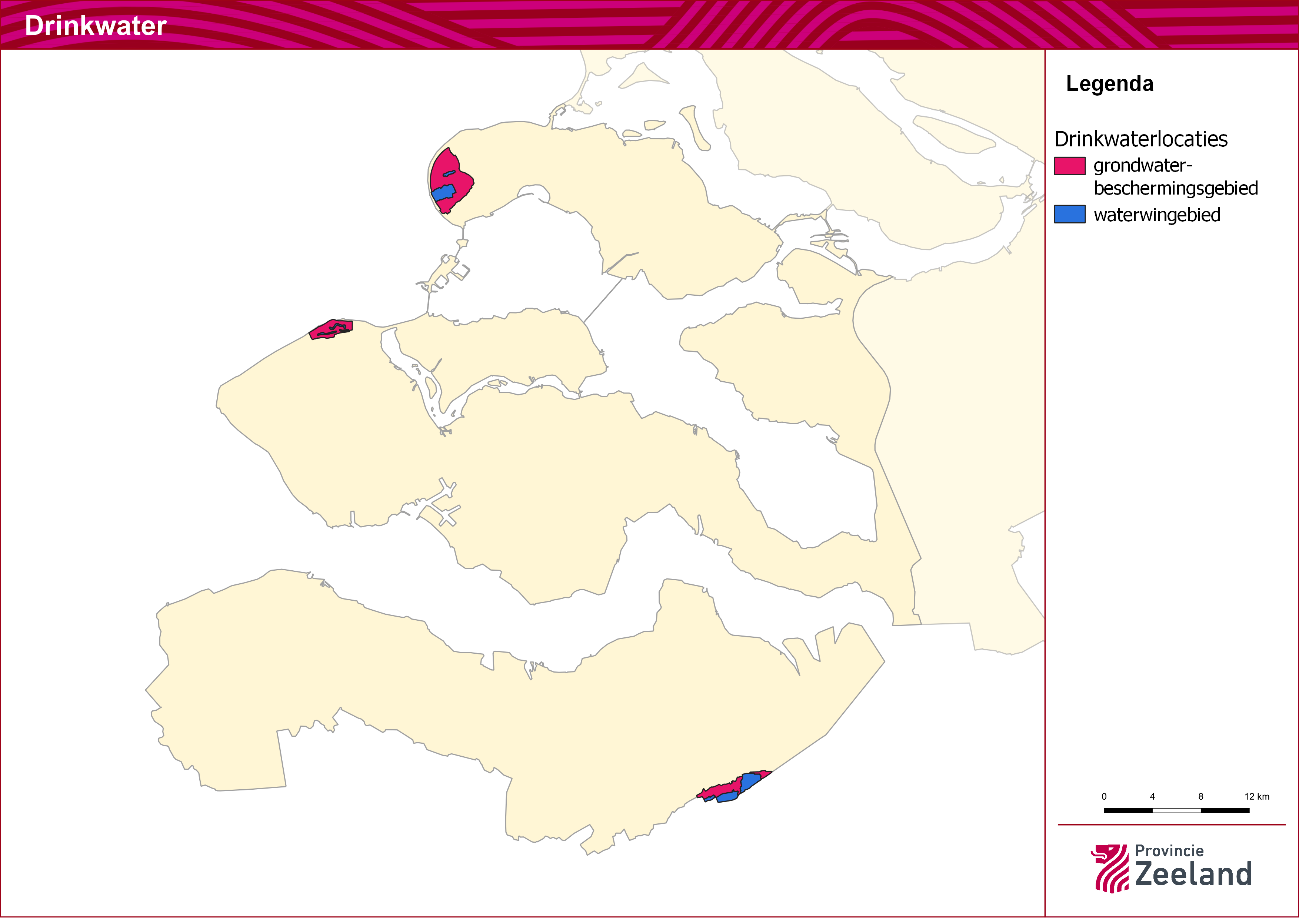 Grondwaterbeschermingsgebieden en waterwingebieden in de Provincie Zeeland