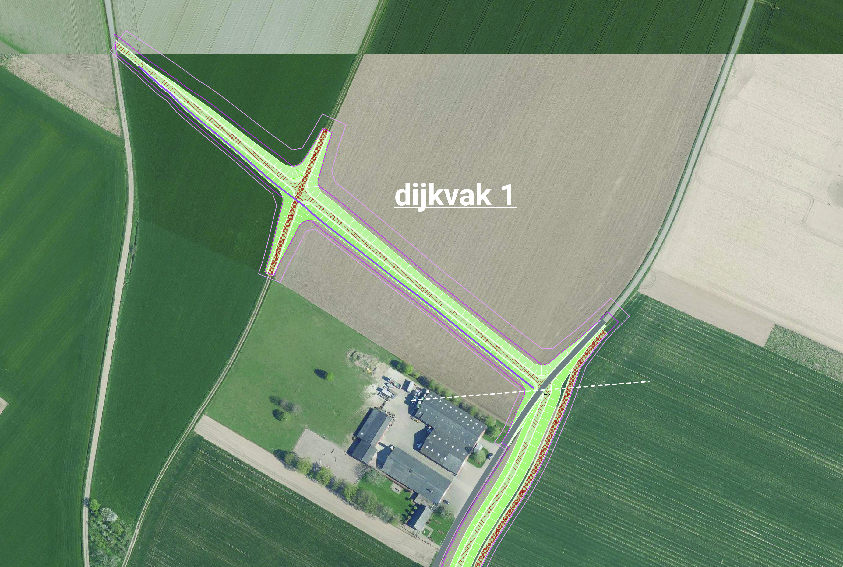 Figuur 4.2 Ontwerp dijkvak 1
