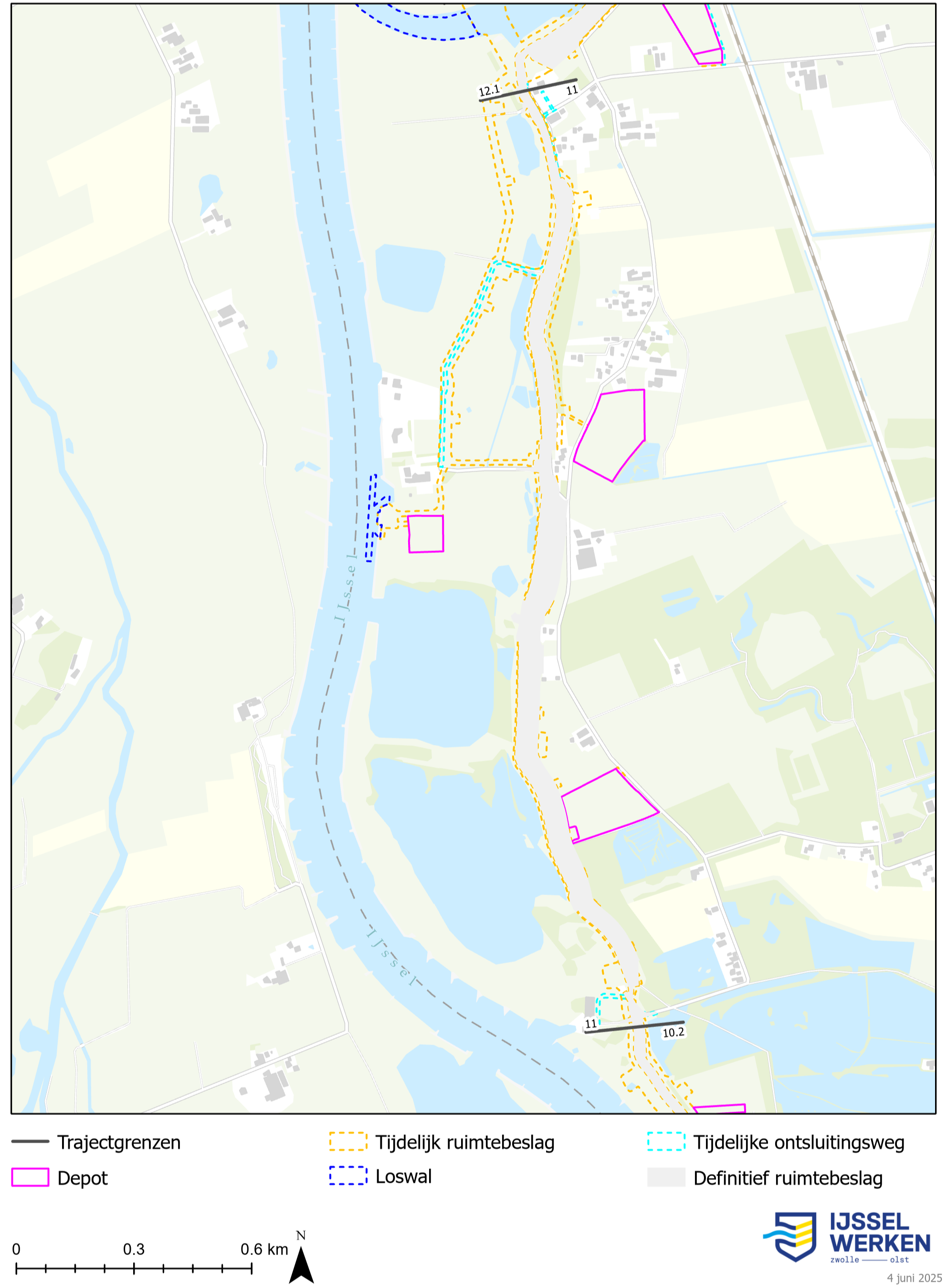 Afbeelding ‎6-17 Tijdelijk ruimtebeslag dijkmodule Midden-Noord 1 (bijlage 9.2 Kaartenboek)