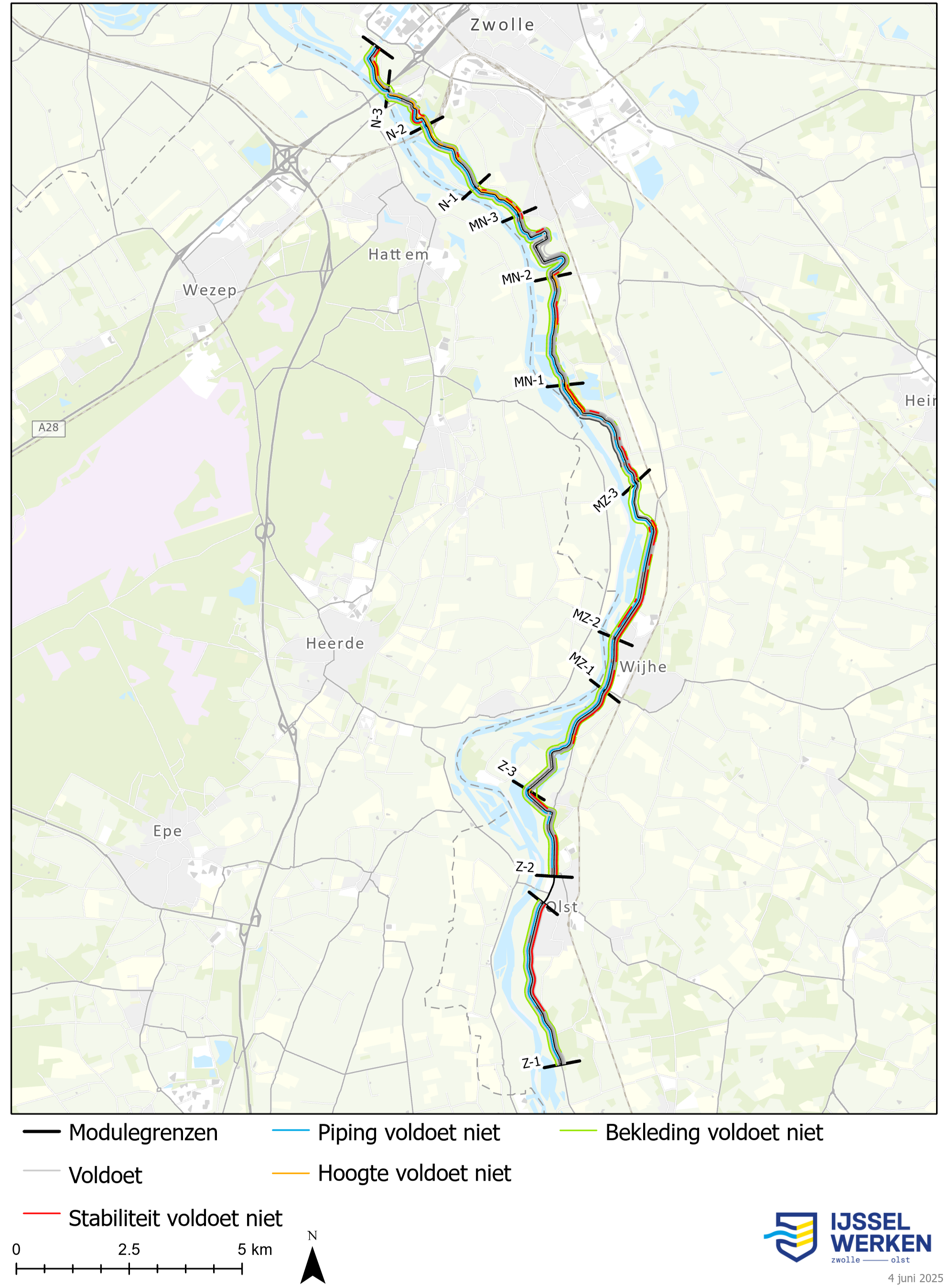 Afbeelding 2-2 Overzicht veiligheidsopgave IJsselwerken