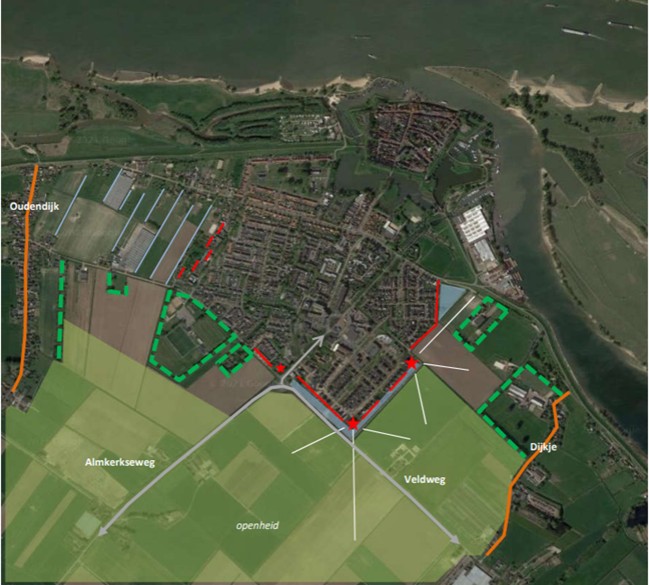 Een inventarisatie van de bestaande stadsranden en landschappelijke kenmerken heeft voor adviesbureau SRO bepalend gewerkt op de keuze voor de locatie Woudrichem-Zuid.