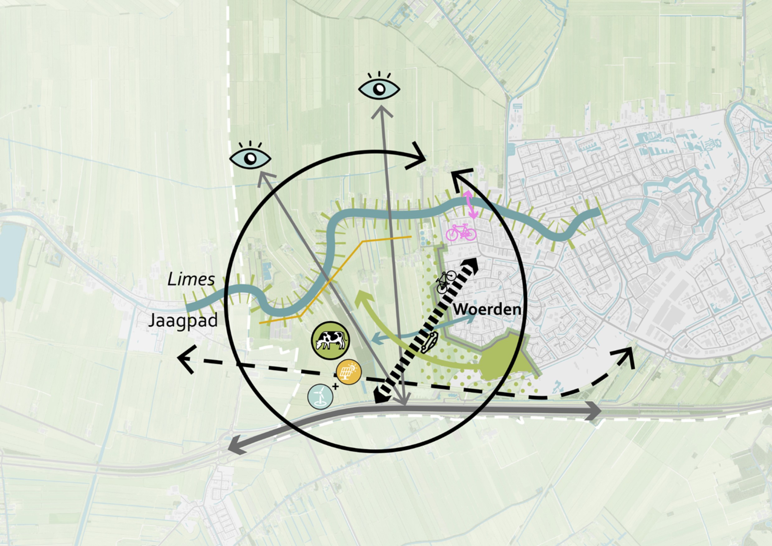 Een kaart van het Venster.