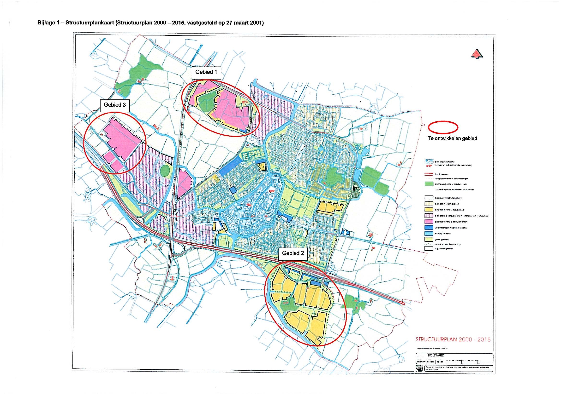 Bijlage 1 – Structuurplankaart (Structuurplan 2000 – 2015, vastgesteld op 27 maart 2001)